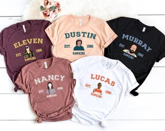 Strannger Characters All Team Shirt, ST SS4 Shirt, Steve,Max,Eleven Tee,ST SS4 Merch,Steve Harrington,Dustin Henderson,Eddie, All Charachter
