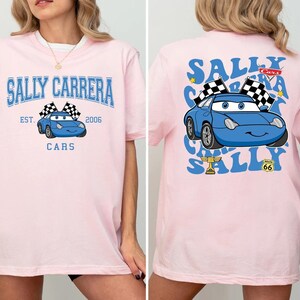 Disney Cars Shirt, Cars Lover Shirt, Disneyland Family Trip Tee, Pixar Lightening McQueen Tee, Tow Mater T-Shirt, Sally, Doc Hudson Shirt. afbeelding 3