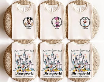 Disneyworld 1971 Family Trip Shirt, Custom Mickey and Friends Tee