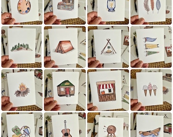 Summer Camp Stationery Notecard Set