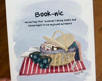 Booknic Notecard: Book Lover Stationery