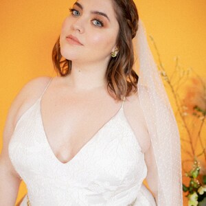 Paloma: Extended Sizing Modern Vintage, Moonstone, Beaded Bridal Sash image 3