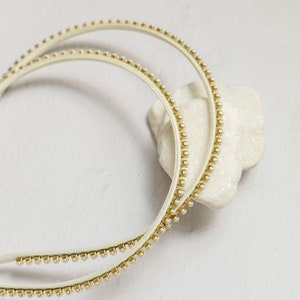 LUCILLE // beaded headband with satin // spring capsule image 6