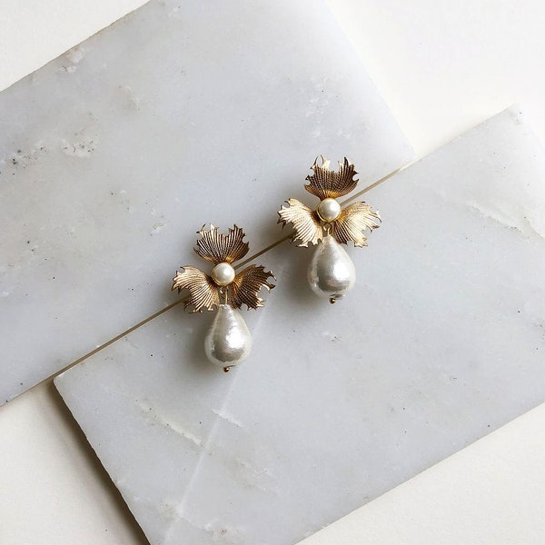Wedding Earrings Pearl - Etsy