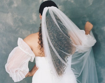 Jessica / Enlish Tulle Wedding Veil - Delicate & Easy