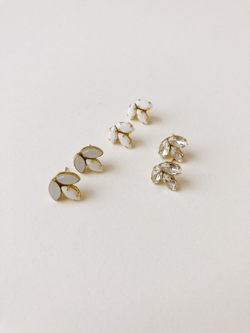 Mini earring studs Available in a variation of stones. image 1