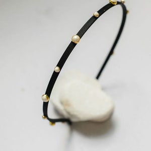 LUCILLE // beaded headband with satin // spring capsule image 3