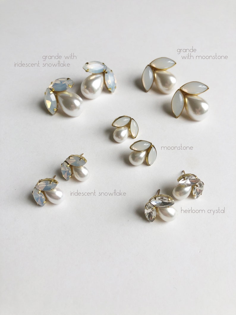 Simple and Sweet Pearl and Ivory Studs image 2