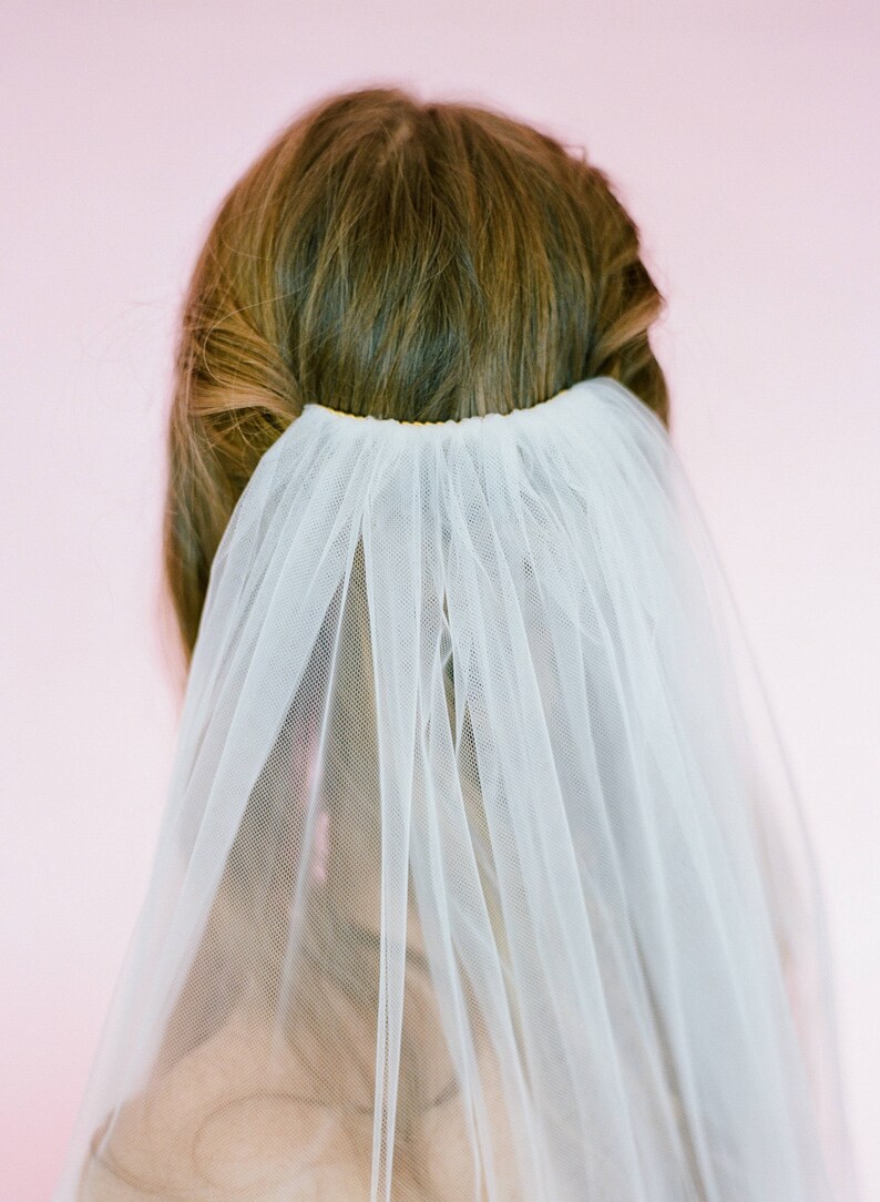 Jessica / Enlish Tulle Wedding Veil Delicate & Easy image 3