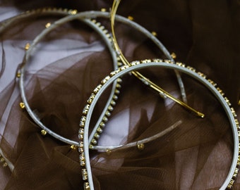LUCILLE // beaded headband with satin // spring capsule