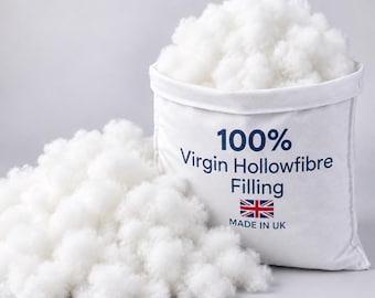 100% Virgin Hollowfibre Filling for Pillows, Cushions, Toys – Lightweight, Breathable Polyester