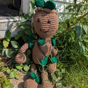 Handcrafted Baby Groot: Tiny Guardian of Joy