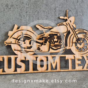 Panneau vintage pour motos - Vectoriel uniquement