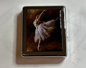 Degas Ballet Classic Art 8 Day Pill Box With Mirror