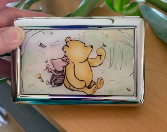 Classic Vintage Winnie The Pooh Cigarette or Card Case or Wallet