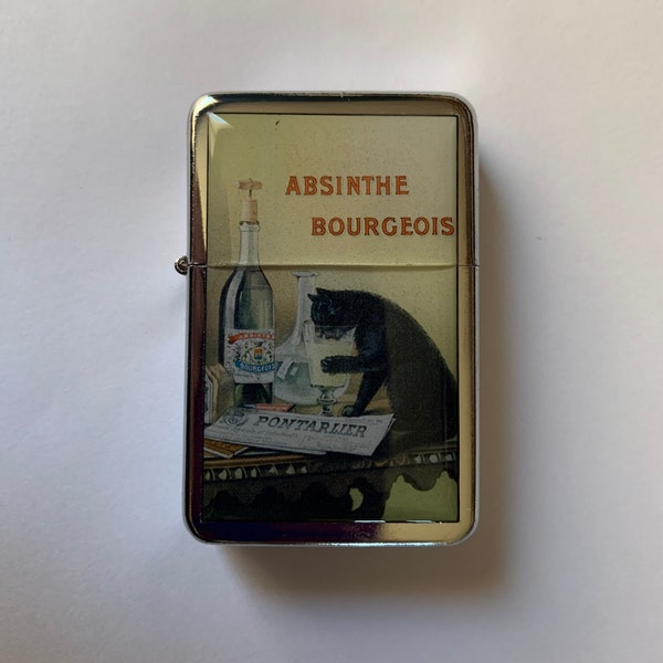Absinthe Bourgeois CAT Refillable  Lighter