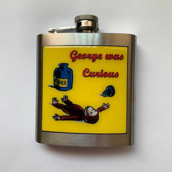 George with Ether Liquor Hip Flask