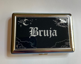 Bruja Witch Cigarette or Card Case or Wallet Tin