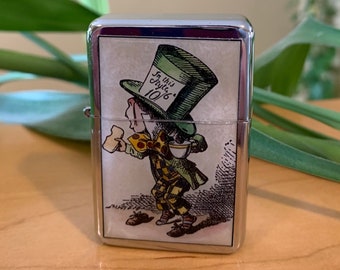 Alice In Wonderland Mad Hatter Refillable Lighter