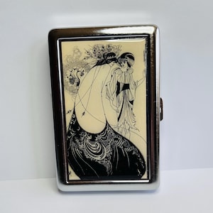 ladies cigarette case uk Antique Solid Silver ladies cigarette case