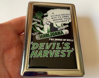 Devils Harvest Vintage Poster Cigarette or Card Case or Wallet