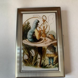Alice In Wonderland Hookah Smoking Caterpillar Card Case or Wallet image 6