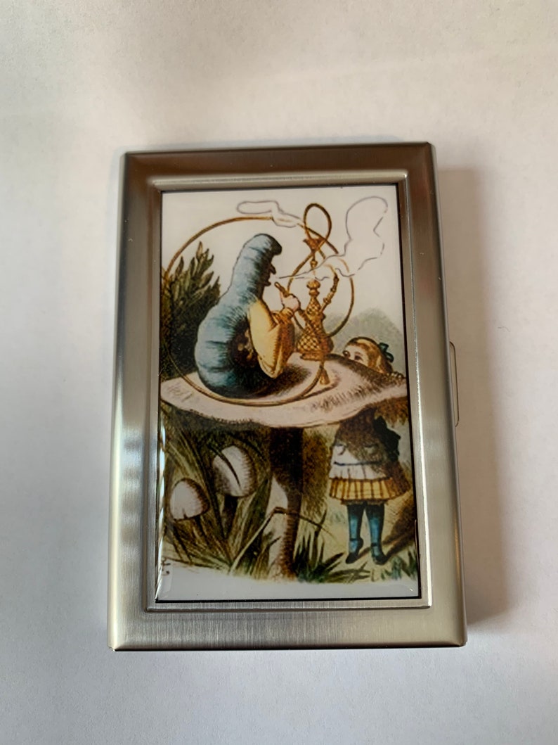Alice In Wonderland Hookah Smoking Caterpillar Card Case or Wallet image 6