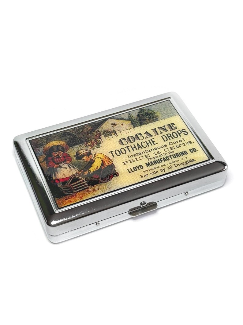 Vintage Toothache Ad Poster Cigarette or Card Case or Wallet 画像 5