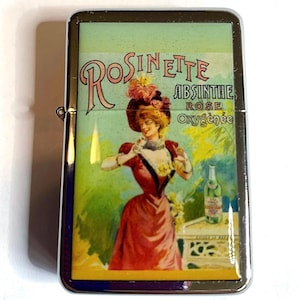 Vintage Absinthe Rosinette Belle Epoque Refillable Lighter