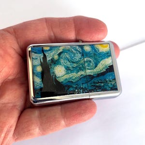 Vincent Van Gogh Starry Night Refillable  Lighter