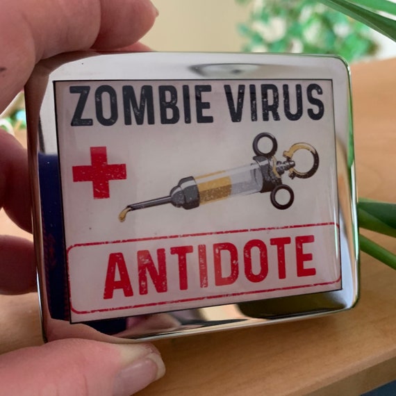 Zombie Antidote 7 day Pill Box with Mirror
