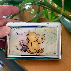 Classic Vintage Winnie The Pooh Cigarette or Card Case or Wallet