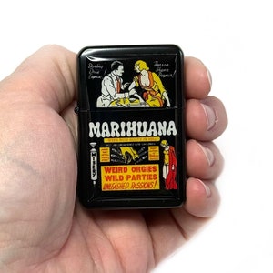 Vintage marijuana Poster Refillable Lighter