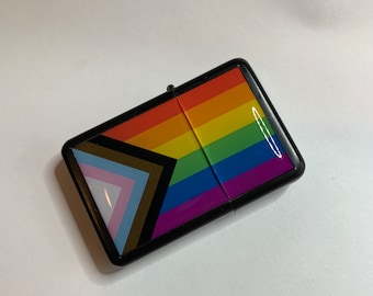 Progress LGTBQ Pride Flag Refillable Lighter