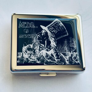 Alice In Wonderland Mad Hatter MEDS OR MADNESS 7 Day Pill Box image 7