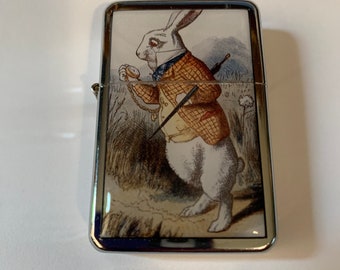 Alice In Wonderland White Rabbit Refillable Lighter