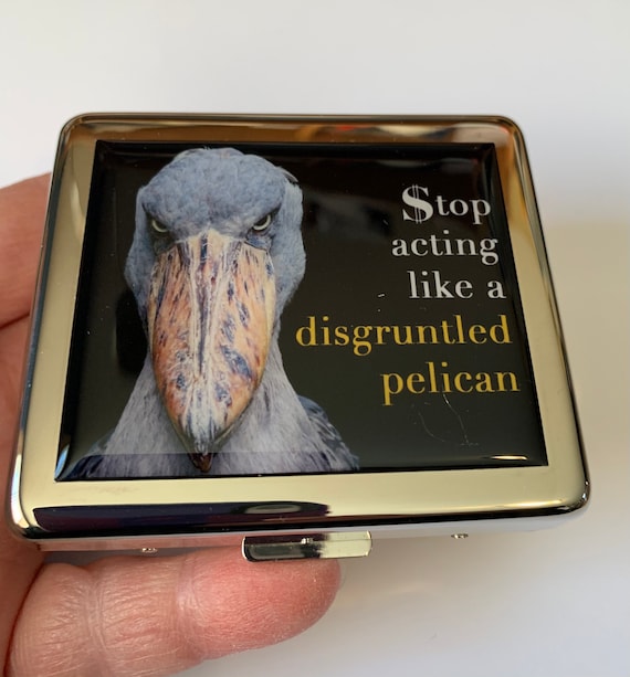 pelican cigarette holder Vintage "Mr. Pelican" Ashtray-Original Paint Pelican Cigar Stand, Hand Carved