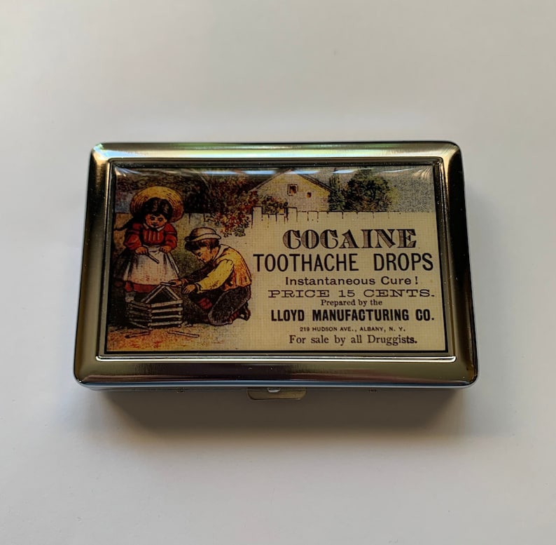 Vintage Toothache Ad Poster Cigarette or Card Case or Wallet 画像 7