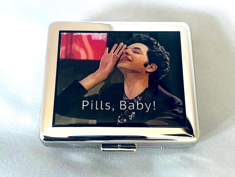 Pastillero divertido de 7 días con espejo de Pills Baby imagen 1