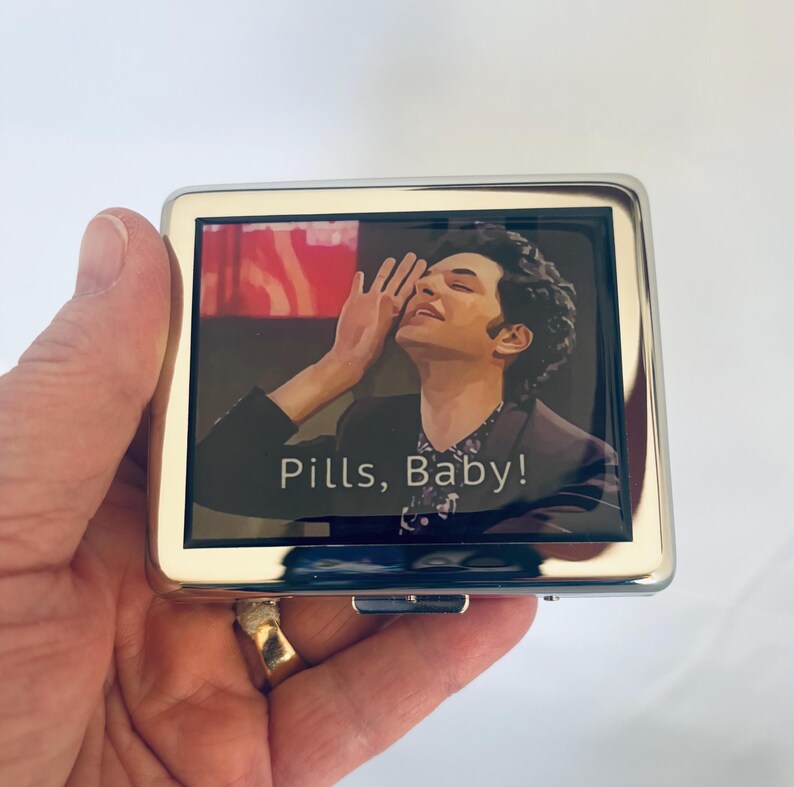 Pastillero divertido de 7 días con espejo de Pills Baby imagen 8