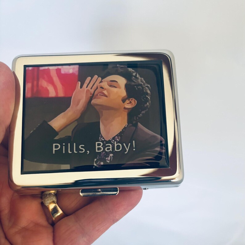 Pastillero divertido de 7 días con espejo de Pills Baby imagen 2
