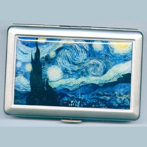 Porte-cigarettes ou porte-cartes ou portefeuille Vincent Van Gogh Nuit étoilée