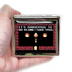 8 bit Video Game Its Dangerous To Go Alone 7 Day Pill Box