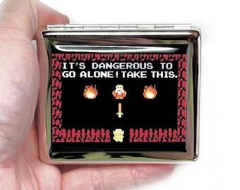 Zelda 8 bit Its Dangerous To Go Alone 7 Day Pill Box