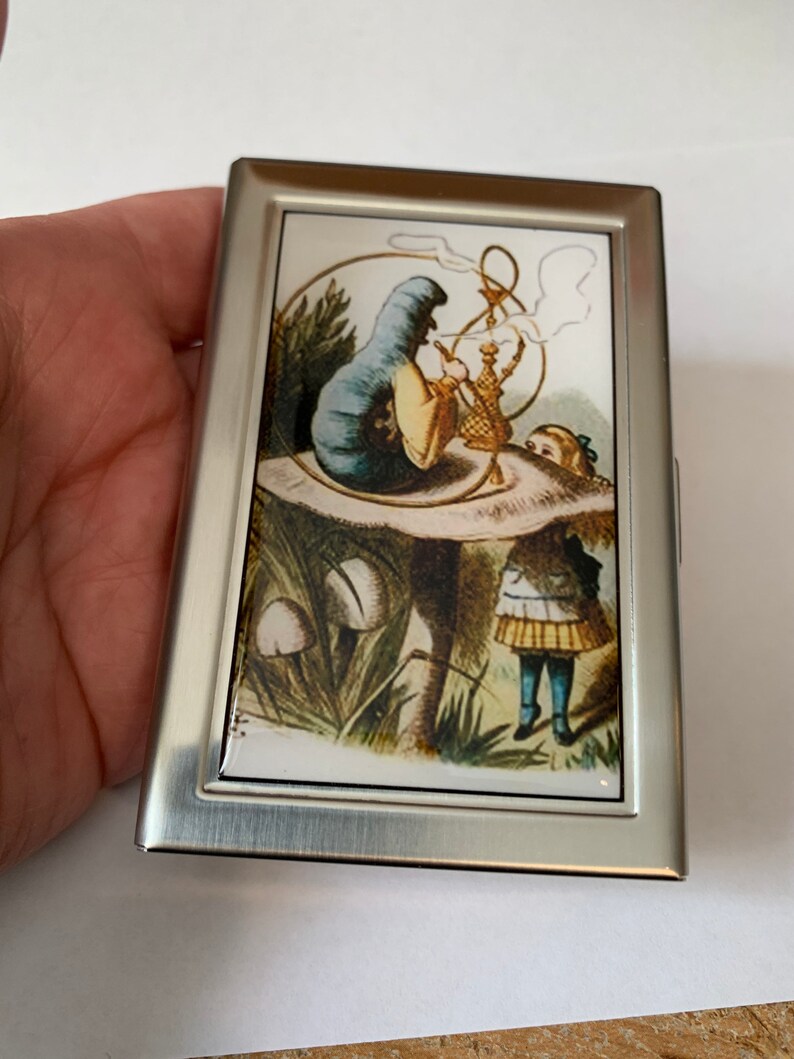 Alice In Wonderland Hookah Smoking Caterpillar Card Case or Wallet image 5