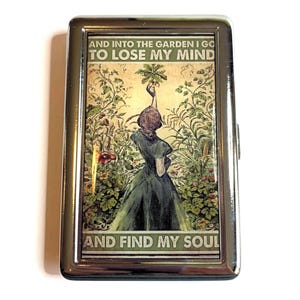 Vintage Gardening  Poster Cigarette or Card Case or Wallet