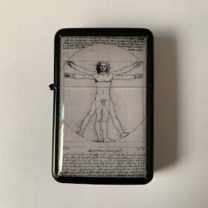 Da Vinci Vitruvian Man Refillable Lighter