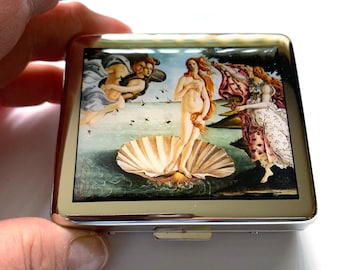 Birth Of Venus Botticelli 7 Day Pill Box With Mirror