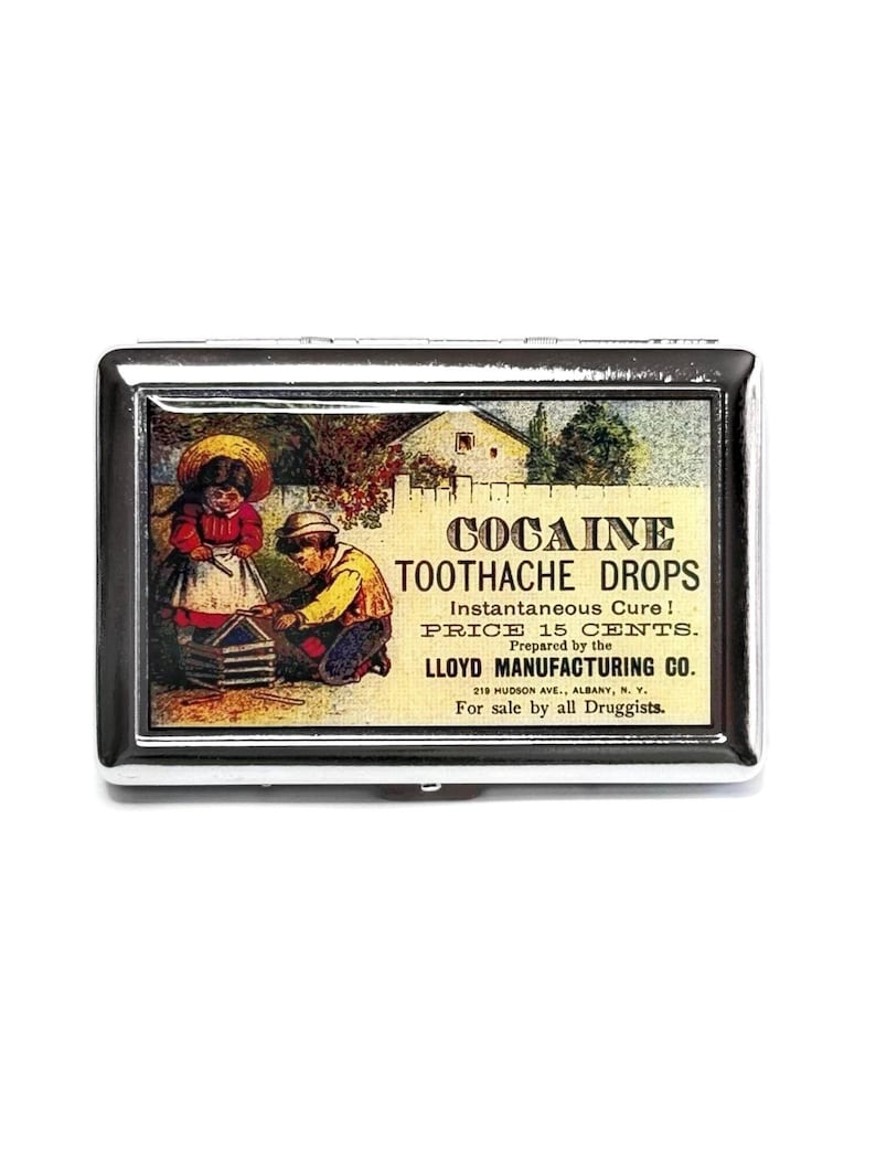 Vintage Toothache Ad Poster Cigarette or Card Case or Wallet 画像 2
