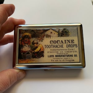 Vintage Toothache Ad Poster Cigarette or Card Case or Wallet 画像 6